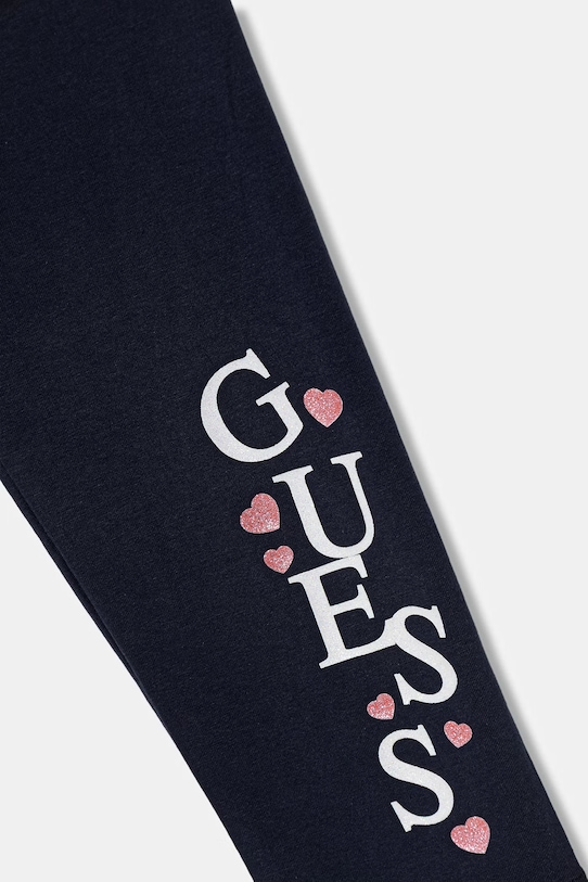 Dziewczynka Guess legginsy dziecięce K6GB01.J1314.PPY2.M granatowy