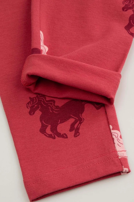 Coccodrillo leggings per bambini rosa WC6122105GGK