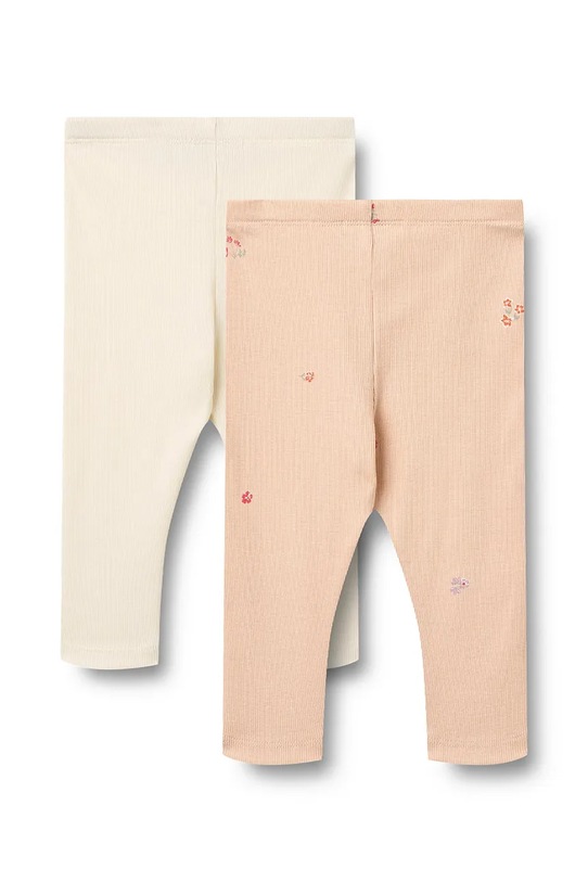 Wheat legginsy dziecięce bawełniane z elastanem 4859.178a.GOTS różowy SS26