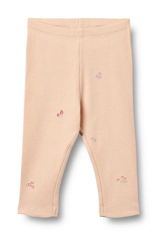 Wheat legginsy dziecięce bawełniane z elastanem różowy 4859.178a.GOTS