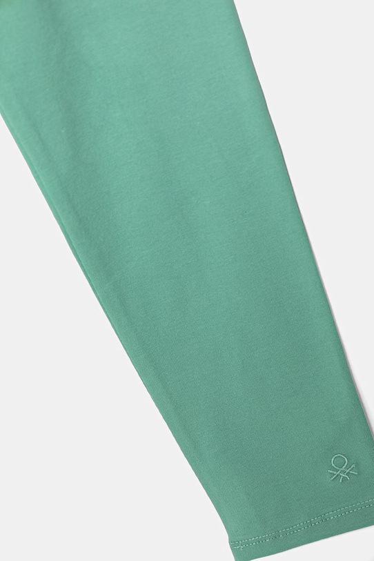 Dziewczynka United Colors of Benetton legginsy dziecięce bawełniane z elastanem 3MT1CF02G.G.Stagionale turkusowy