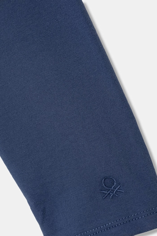 Dziewczynka United Colors of Benetton legginsy dziecięce bawełniane z elastanem 3MT1CF02G.G.Stagionale niebieski