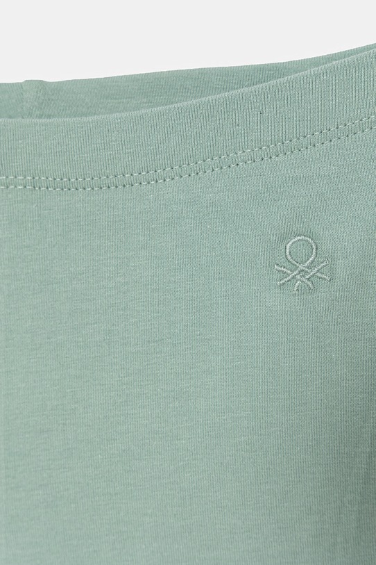 Dziewczynka United Colors of Benetton legginsy dziecięce bawełniane z elastanem 3MT1CF037.G.Stagionale turkusowy