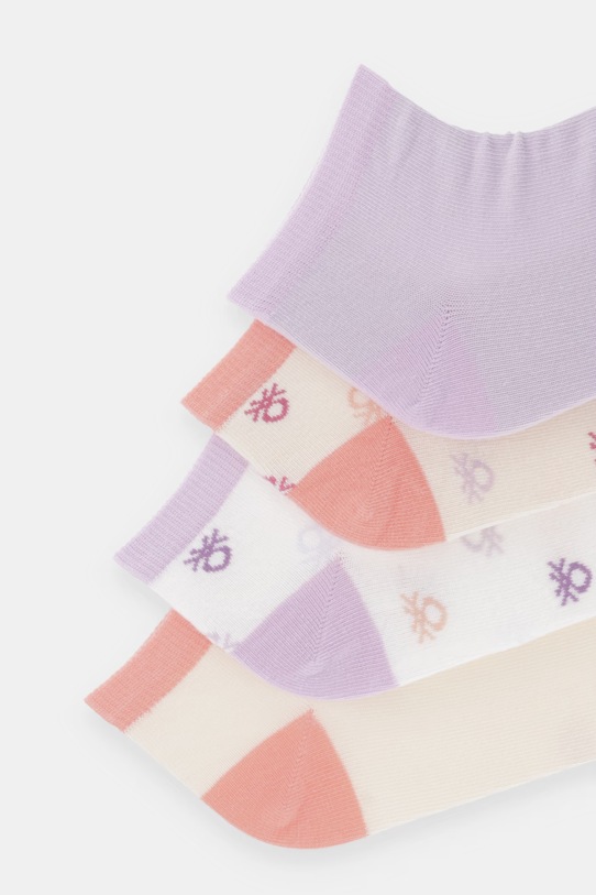 United Colors of Benetton skarpety dziecięce 4-pack 6AO5R7009.G.G.Stagional pomarańczowy SS26