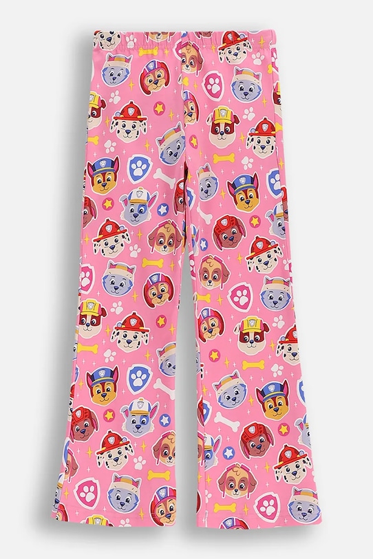 Coccodrillo tajice za djecu od pamuka s elastanom roza WC6122102LGD