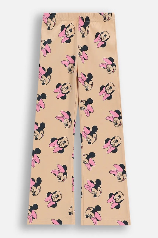 Coccodrillo legginsy dziecięce z bawełną beżowy WC6122105LGD