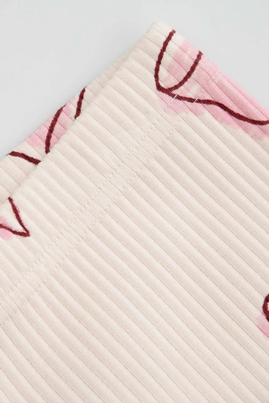 Dziewczynka Coccodrillo legginsy dziecięce z bawełną WC6122103GGK beżowy