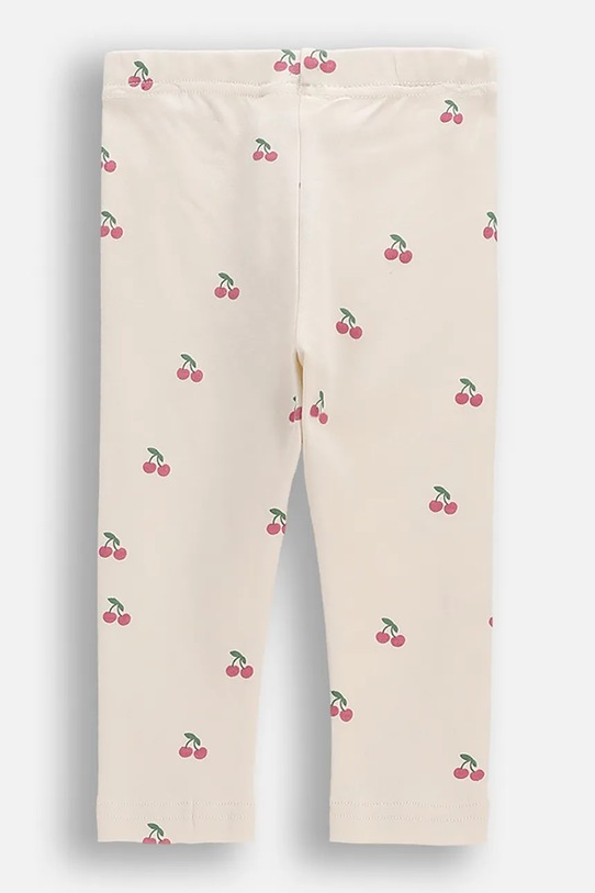 Coccodrillo colanți de bumbac pentru copii WC6122106HGN bej SS26