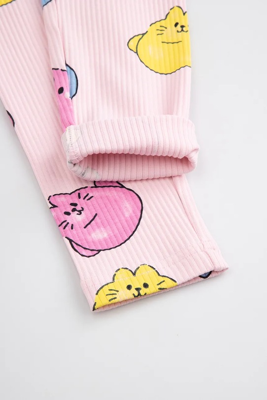 Coccodrillo tajice za djecu od pamuka roza WC6122101SGK