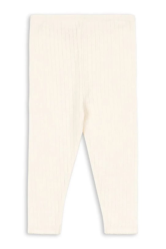 Konges Sløjd legginsy bawełniane dziecięce MINNIE PANTS GOTS KS104378.PreSpring beżowy SS26