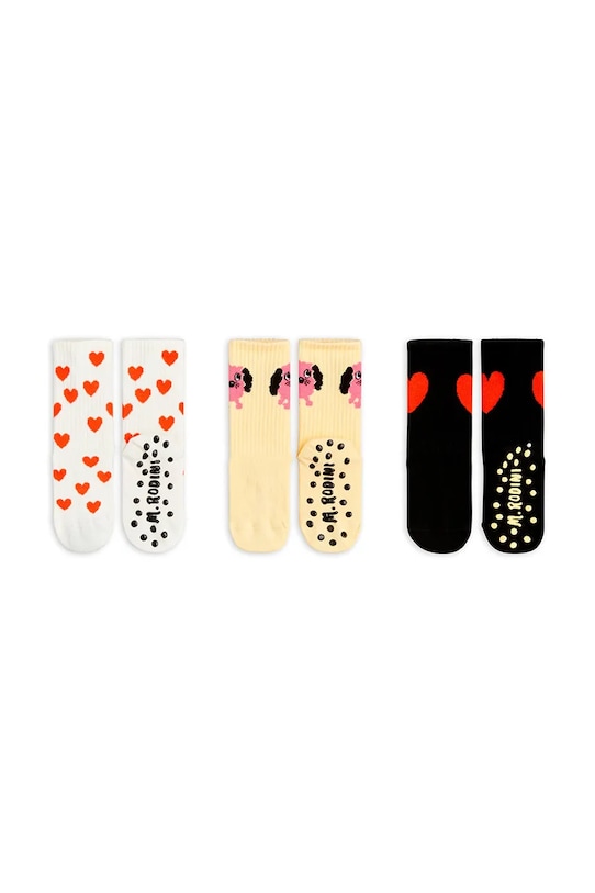 Mini Rodini skarpetki dziecięce Doggie 26160115 czarny SS26