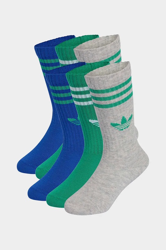 adidas Originals skarpetki dziecięce z bawełną 6-pack szary KD8422