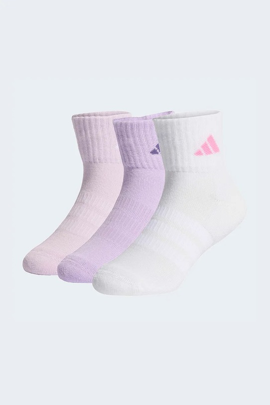 Βαμβακερές παιδικές κάλτσες adidas Performance 3-pack ροζ KD1724