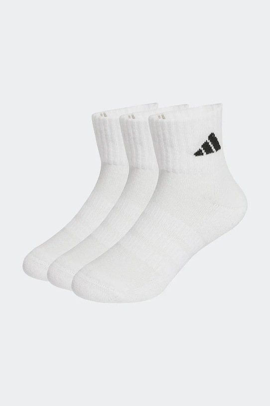 Βαμβακερές παιδικές κάλτσες adidas Performance 3-pack λευκό JZ0526