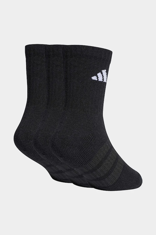 Dječje čarape s pamukom adidas Performance 3-pack JZ0527 crna SS26