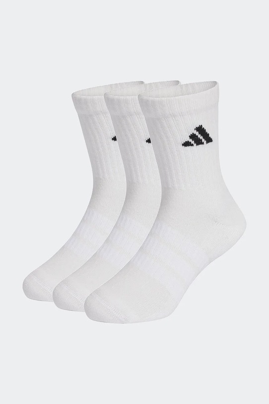Dječje čarape s pamukom adidas Performance 3-pack bijela KD1725