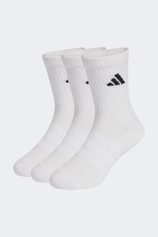 Dječje čarape s pamukom adidas Performance 3-pack bijela KD1725