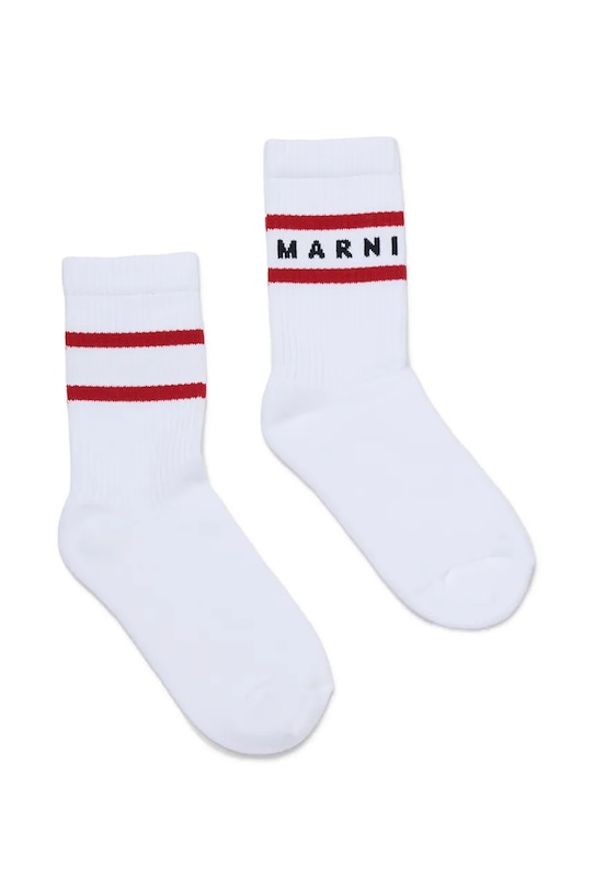 Marni skarpetki dziecięce MZ42U SOCKS biały M01813.M00U1