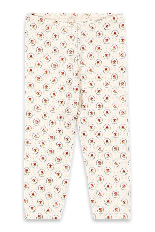 Legíny pre bábätká Konges Sløjd BASIC PANTS GOTS s elastanom béžová KS104677.PPY2