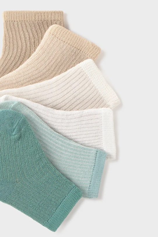 Mayoral Newborn skarpetki dziecięce 6-pack 9046.1D.Newborn.PPY2 zielony SS26