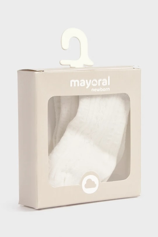 Chłopiec Mayoral Newborn skarpetki dziecięce 2-pack 9050.1J.Newborn.PPY2 beżowy