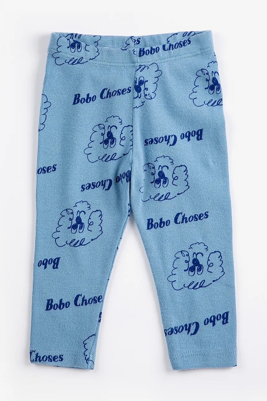 Bobo Choses legginsy niemowlęce Pickles The Dog wzorzyste niebieski 126AB066