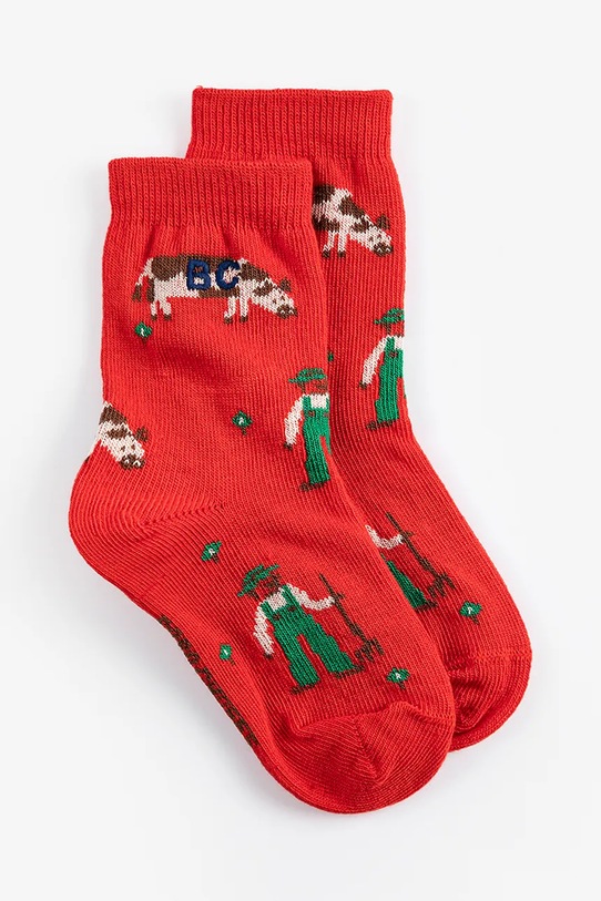 Bobo Choses skarpetki dziecięce Farm Adventure czerwony 126AH005