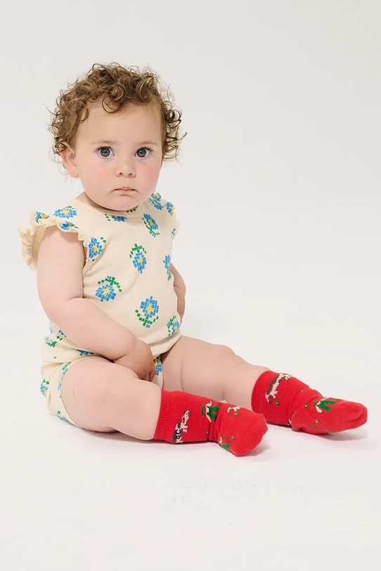 Bobo Choses skarpetki dziecięce Farm Adventure czerwony 126AH005