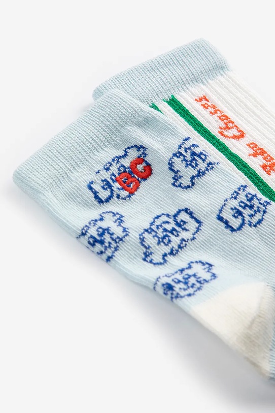 Bobo Choses skarpetki niemowlęce 2-pack niebieski 126AH017