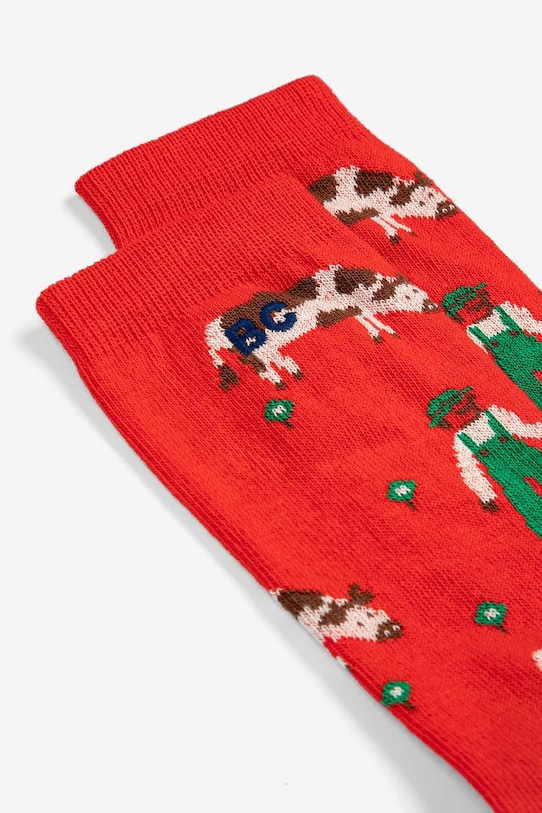 Bobo Choses gyerek zokni Farm Adventure 126AI001 piros SS26