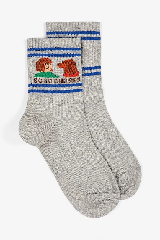Bobo Choses gyerek zokni Friends in a Pickle szürke 126AI009