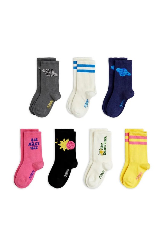 Mini Rodini skarpetki dziecięce Alien 7-pack multicolor 26260121