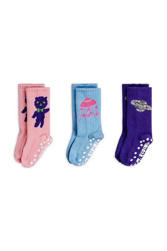 Mini Rodini skarpetki Planet 3-pack 3-pack niebieski 26260128
