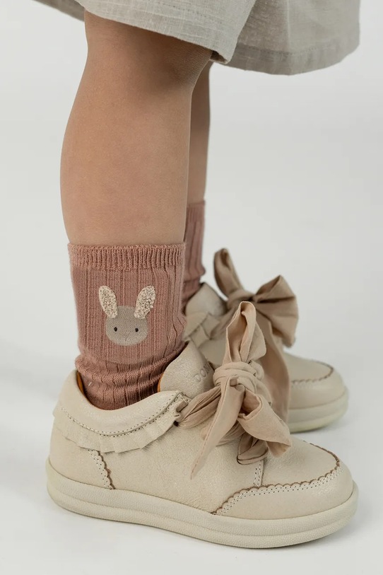 CHLAPEC Dětské ponožky Donsje Bell Socks Fluffy Bunny 3014507 oranžová
