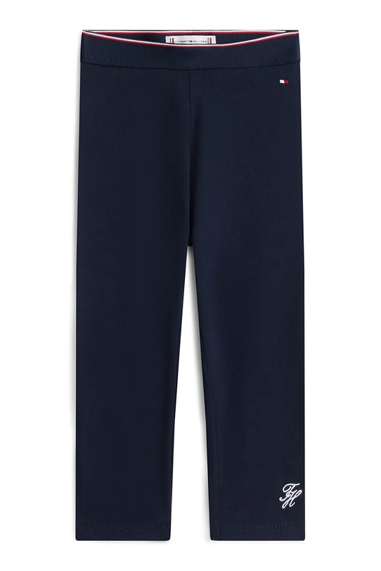 Tommy Hilfiger legginsy niemowlęce z bawełną granatowy KN0KN02392.PPY2