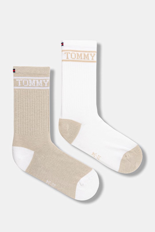 Tommy Hilfiger skarpetki dziecięce 2-pack beżowy 701238507.PPY2