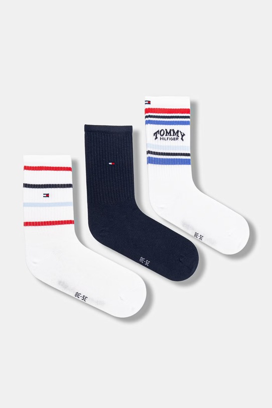 Tommy Hilfiger skarpetki dziecięce 3-pack granatowy 701238511.PPY2