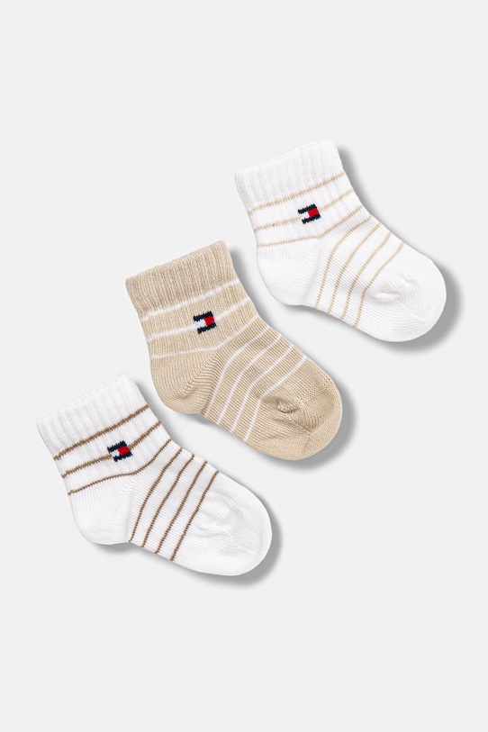 Tommy Hilfiger skarpetki dziecięce 3-pack Gift Box beżowy 701238521.PPY2