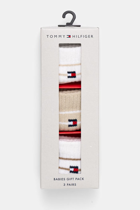 Chłopiec Tommy Hilfiger skarpetki dziecięce 3-pack 701238521.PPY2 beżowy