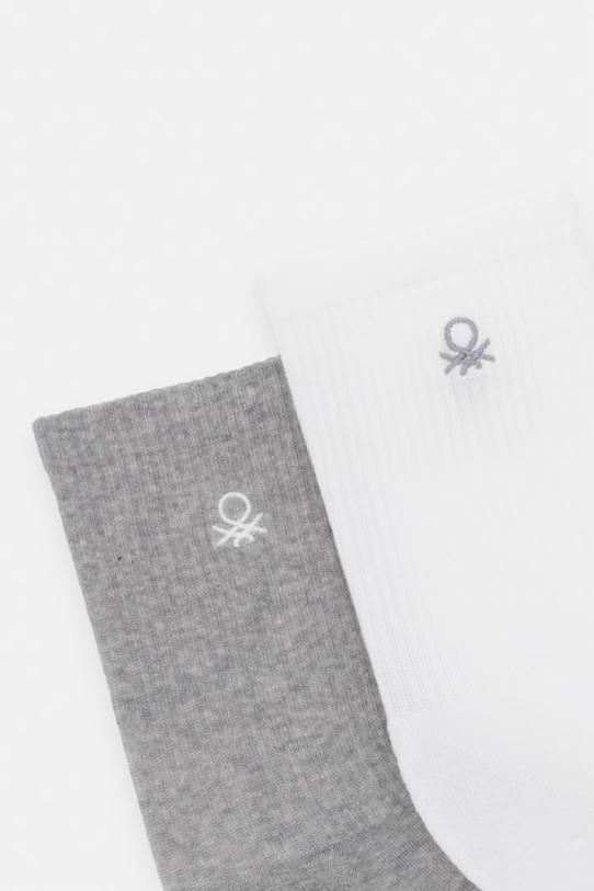 United Colors of Benetton čarape za djecu 2-pack 6AO5R7005.G.Stagionale siva SS26