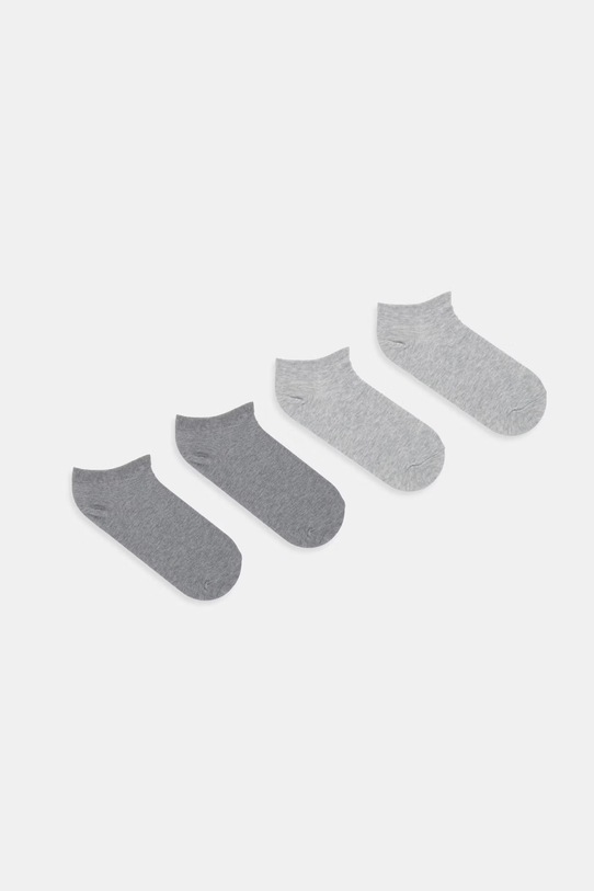 United Colors of Benetton čarape za djecu 4-pack siva 6GRDR7002.G.Stagionale