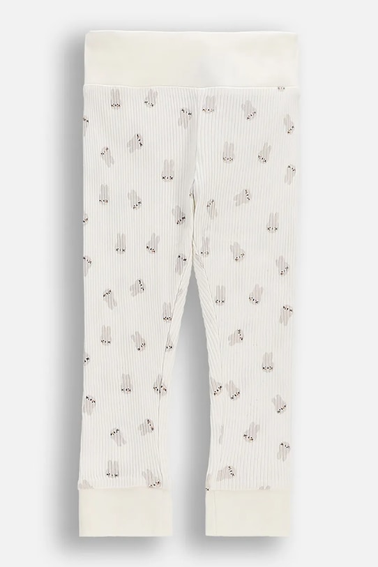 Coccodrillo legginsy dziecięce bawełniane beżowy WC6122103HUN