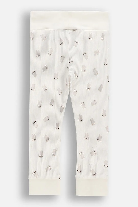 Coccodrillo legginsy dziecięce bawełniane WC6122103HUN beżowy SS26