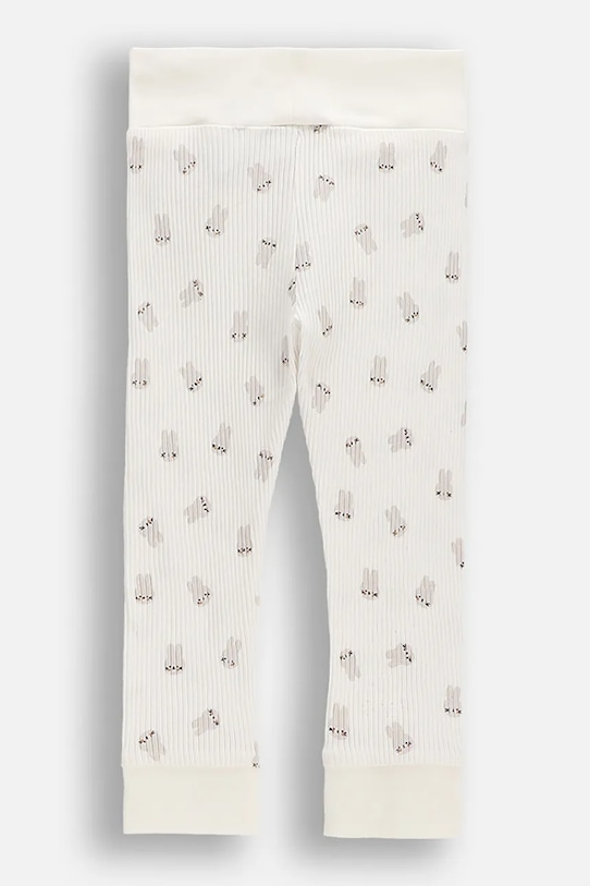 Coccodrillo legginsy dziecięce bawełniane WC6122103HUN beżowy SS26