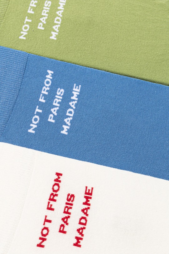 Drôle de Monsieur skarpety męskie Le Pack de Chaussettes Slogan 3-pack K.SK101.CO024.MC multicolor SS26