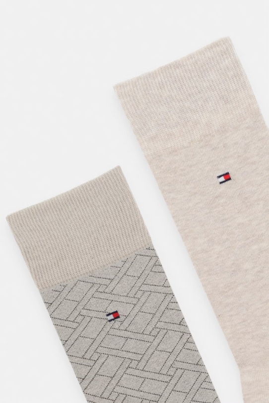 Tommy Hilfiger skarpetki 2-pack 701238493 beżowy SS26