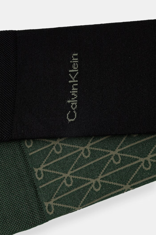 Calvin Klein skarpety męskie 2-pack 701237677 zielony SS26