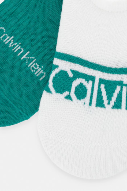 Calvin Klein skarpety stopki męskie 701237876 zielony SS26