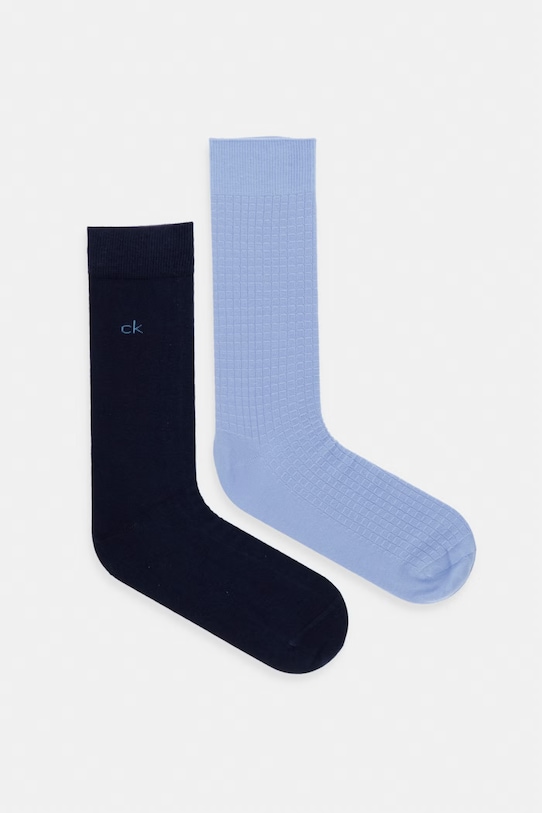Calvin Klein skarpety męskie 2-pack niebieski 701239283