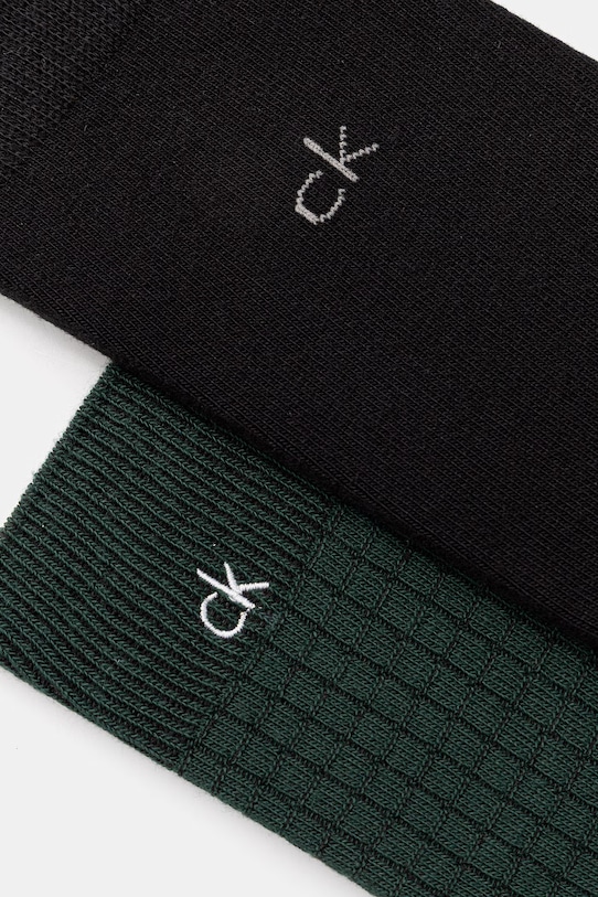 Calvin Klein skarpety męskie 2-pack 701239283 zielony SS26